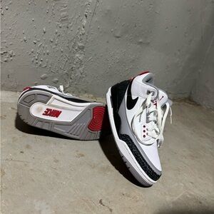 Nike Kids White and Black Sneakers